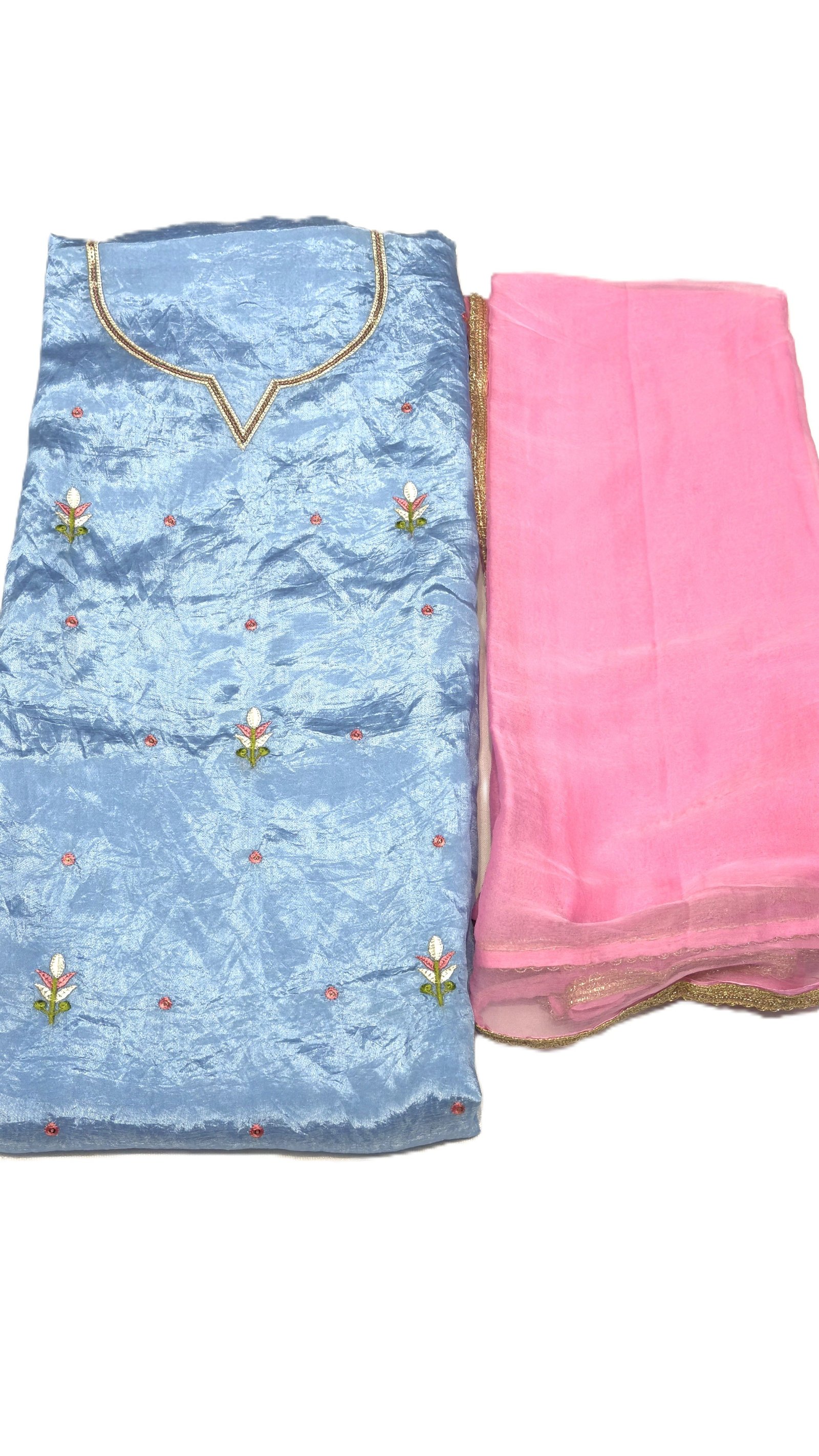 Crush Fabric Powder Blue Apco