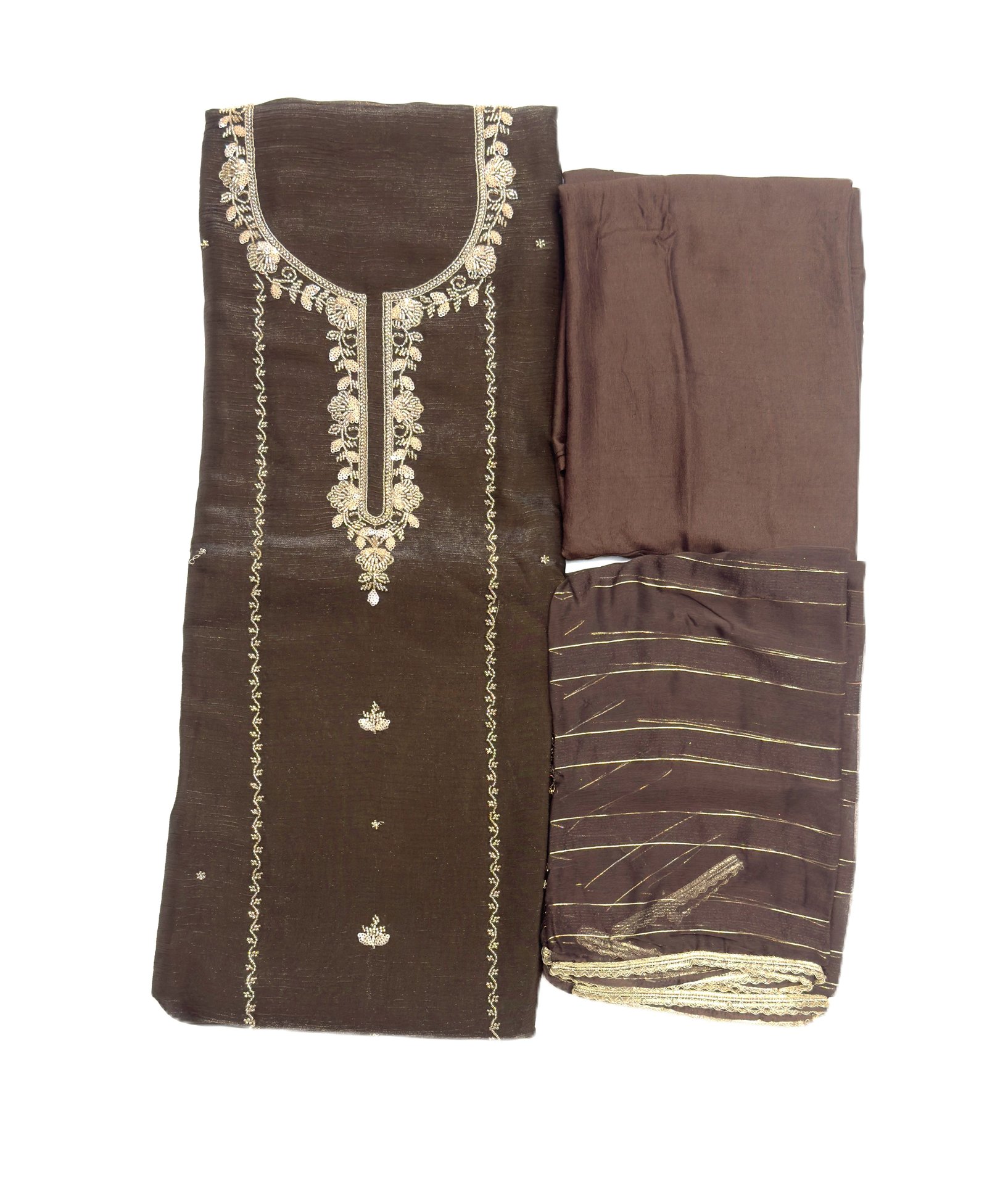 Fendi Silk Dark Brown Fortuner
