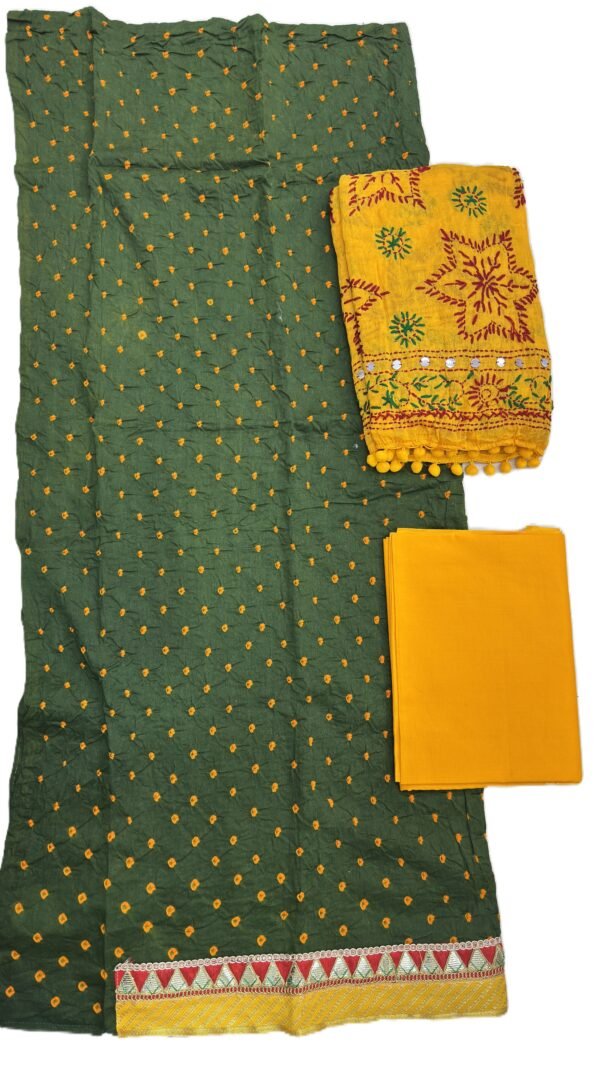 Cotton Bhandhej Green