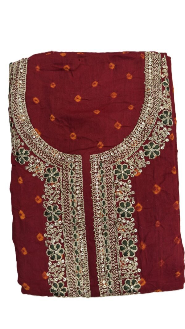 Gala Work Cotton Bhandhej Mehrun